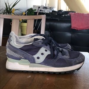 Saucony originals men’s shadow sneaker, navy/grey